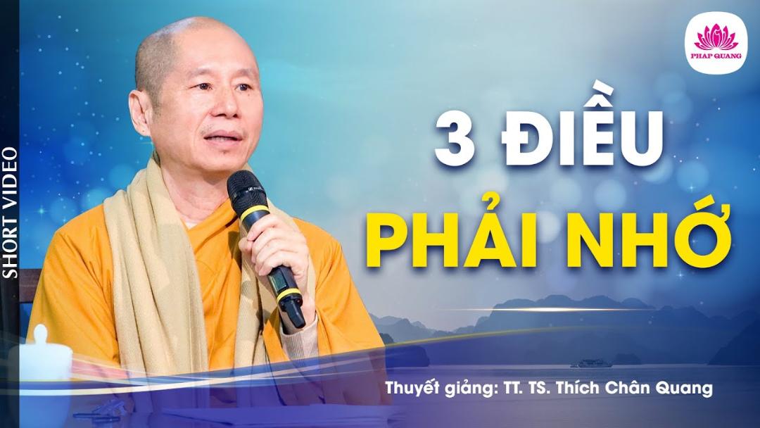 BA ĐIỀU PHẢI NHỚ