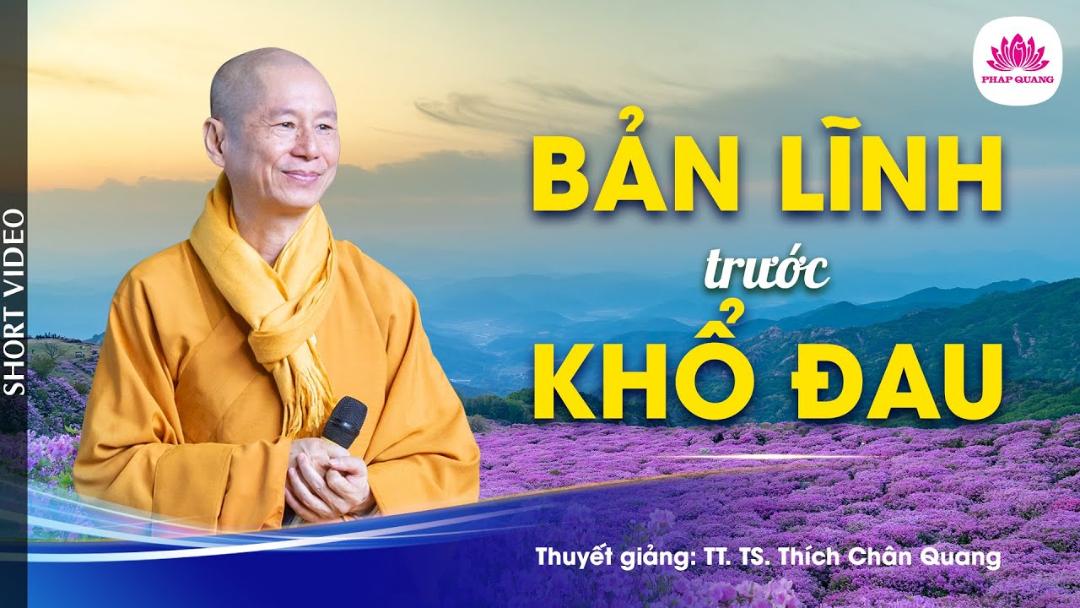 BẢN LĨNH TRƯỚC KHỔ ĐAU
