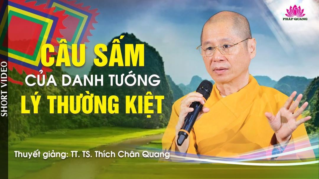 CÂU SẤM CỦA DANH TƯỚNG LÝ THƯỜNG KIỆT