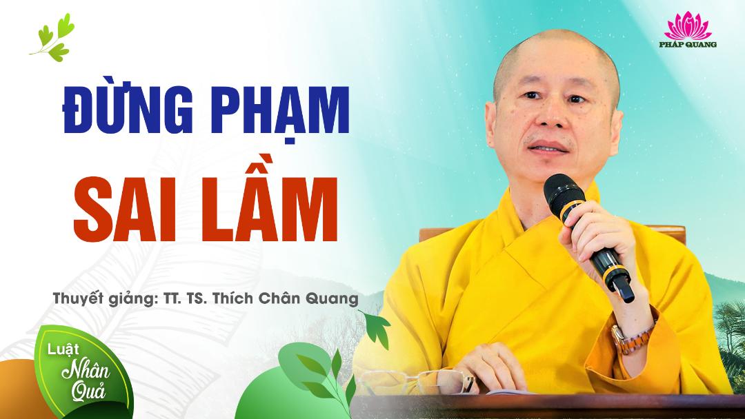 ĐỪNG PHẠM SAI LẦM