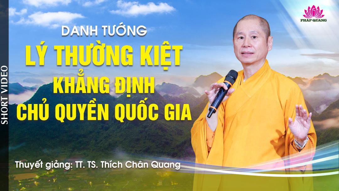 LÝ THƯỜNG KIỆT KHẲNG ĐỊNH CHỦ QUYỀN QUỐC GIA