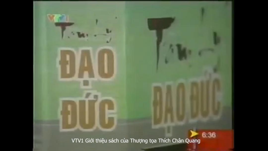 VTV1 Giới Thiệu Sách Của Thượng Tọa Thích Chân Quang