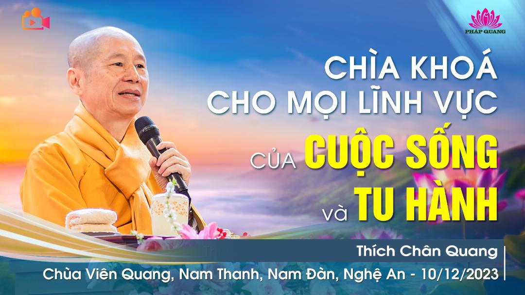 Chìa Khóa cho Mọi Lĩnh Vực của Cuộc Sống và Tu Hành