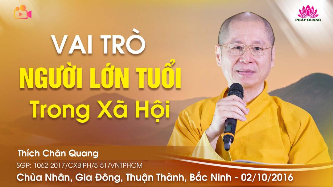 VAI TRÒ NGƯỜI LỚN TUỔI TRONG XÃ HỘI