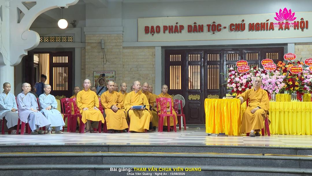 GIẢI ĐÁP THẮC MẮC - Chùa Viên Quang 15-08-2026