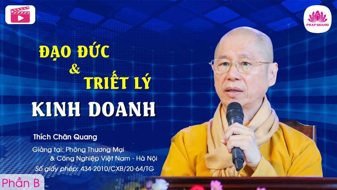Đạo Đức Và Triết Lý Kinh Doanh B