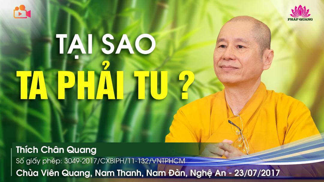 Tại Sao Ta Phải Tu