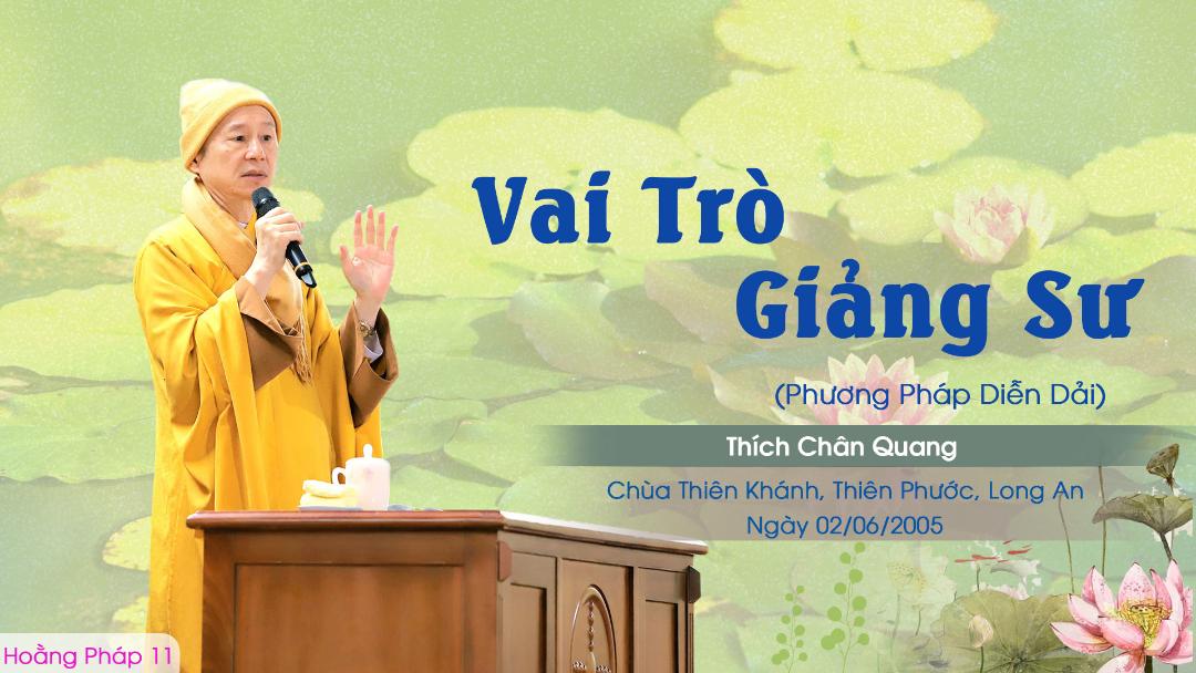 Vai Trò Giảng Sư