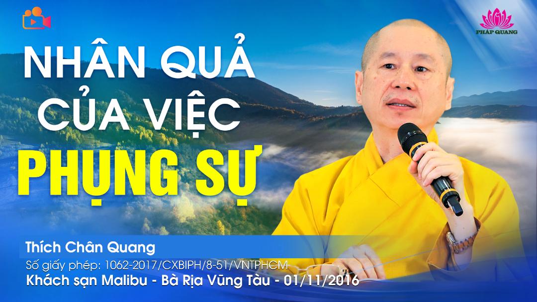 Nhân Quả Của Việc Phụng Sự