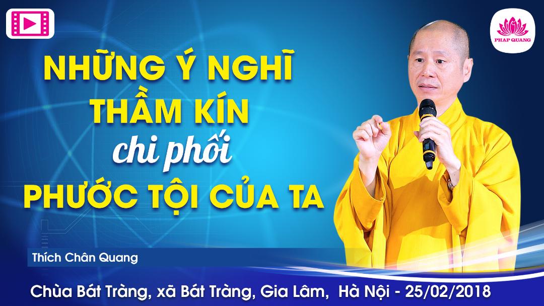 Những Ý Nghĩ Thầm Kín Chi Phối Phước Tội Của Ta