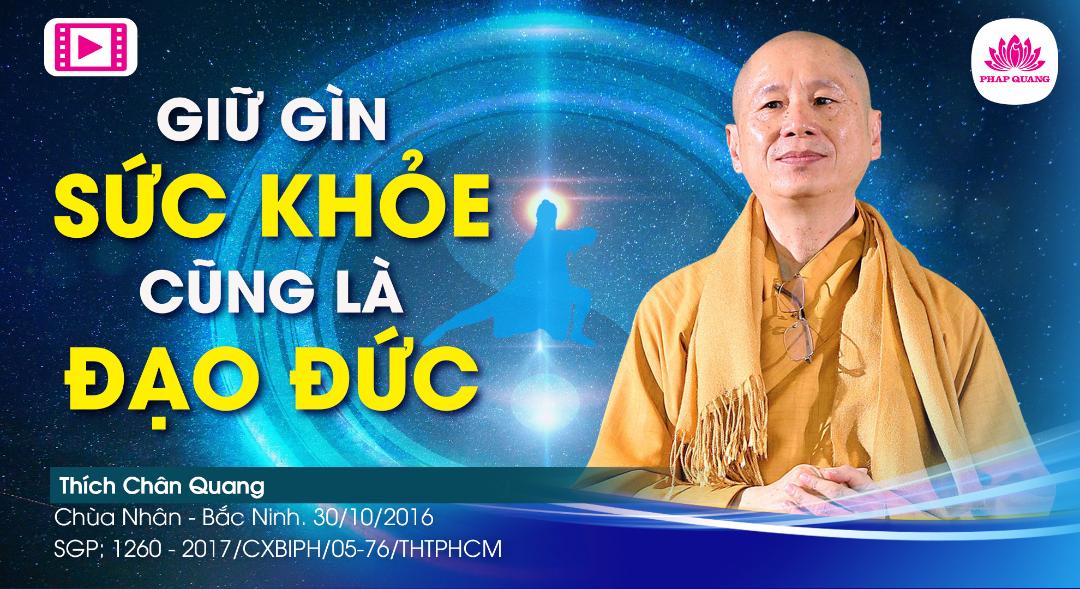 Giữ Gìn Sức Khỏe Cũng Là Đạo Đức