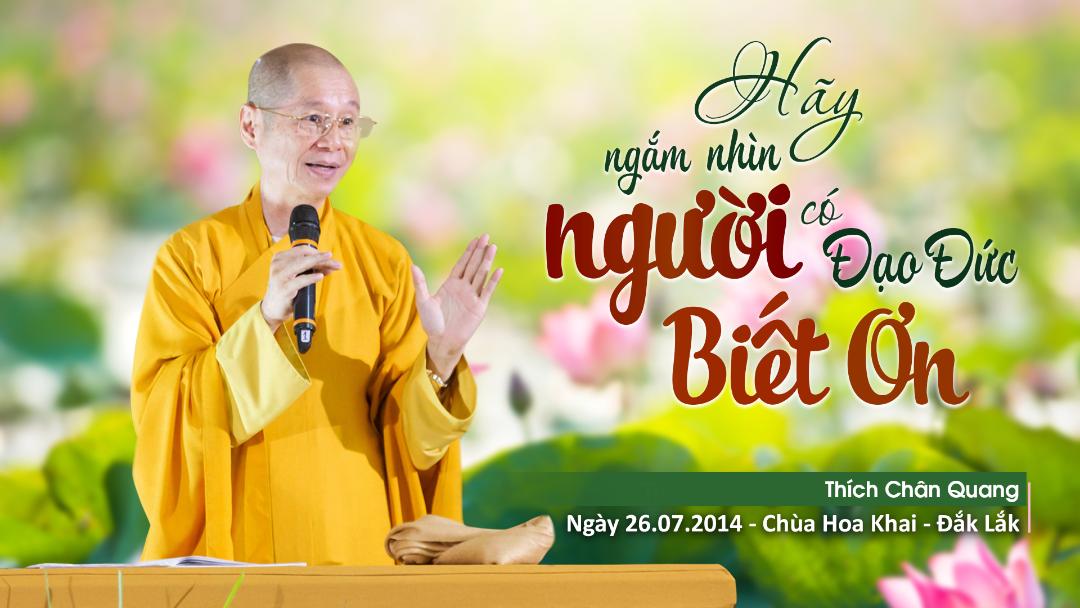 Hãy Ngắm Nhìn Một Người Có Đạo Đức Biết Ơn
