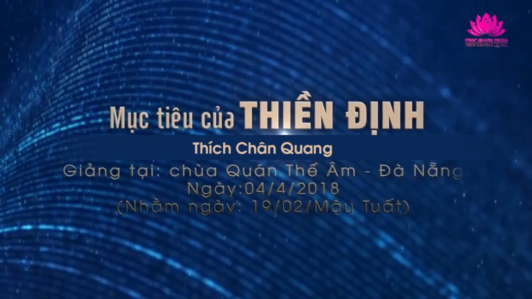 Mục Tiêu Của Thiền Định