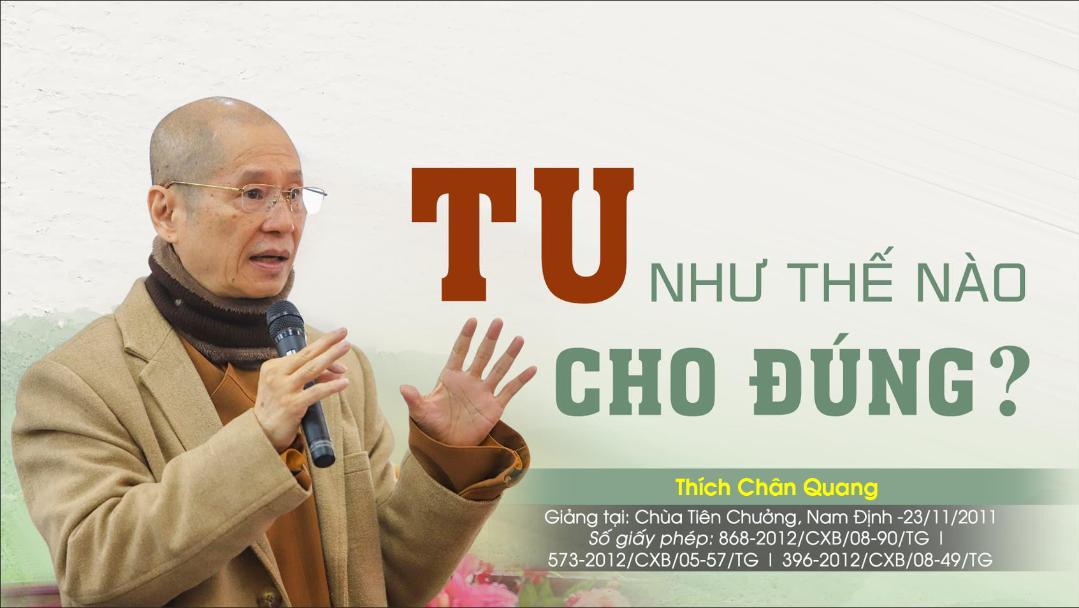 Tu Như Thế Nào Cho Đúng B