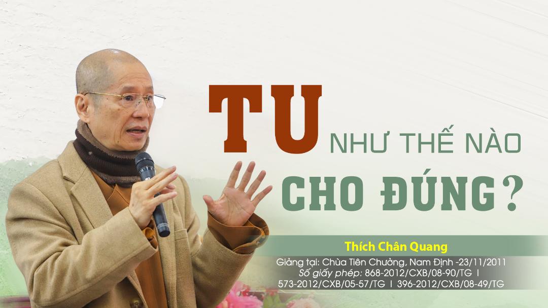 Tu Như Thế Nào Cho Đúng