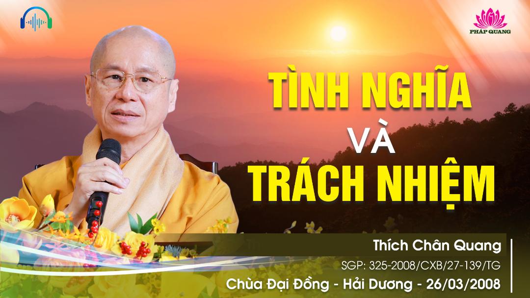 Tình Nghĩa Và Trách Nhiệm