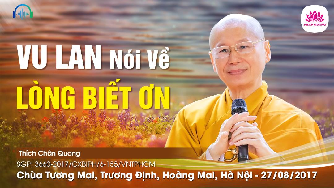 Vu Lan Nói Về Lòng Biết Ơn