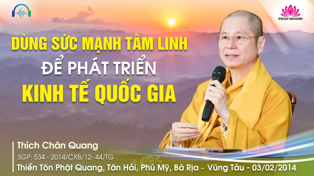 Dùng Sức Mạnh Tâm Linh Để Phát Triển Kinh Tế Quốc Gia
