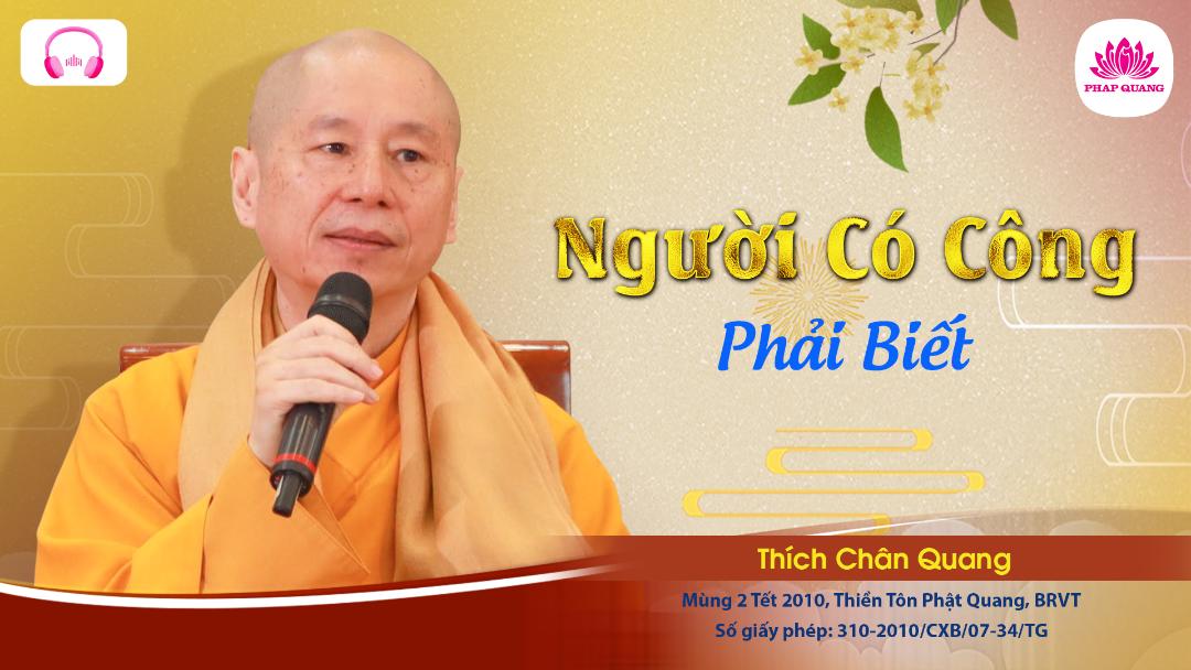 Người Có Công Phải Biết