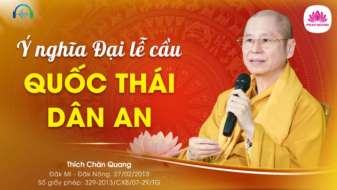 Ý Nghĩa Cầu Quốc Thái Dân An