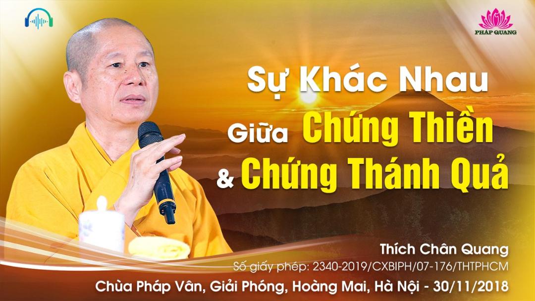 Sự Khác Nhau Giữa Chứng Thiền Và Chứng Thánh Quả