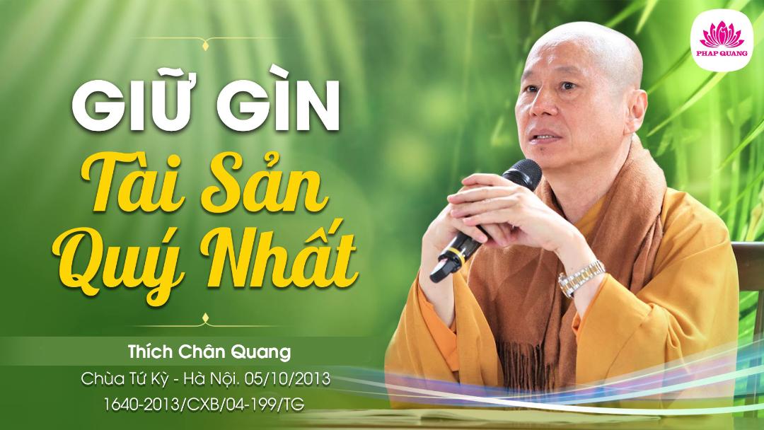Giữ Gìn Tài Sản Quý Nhất