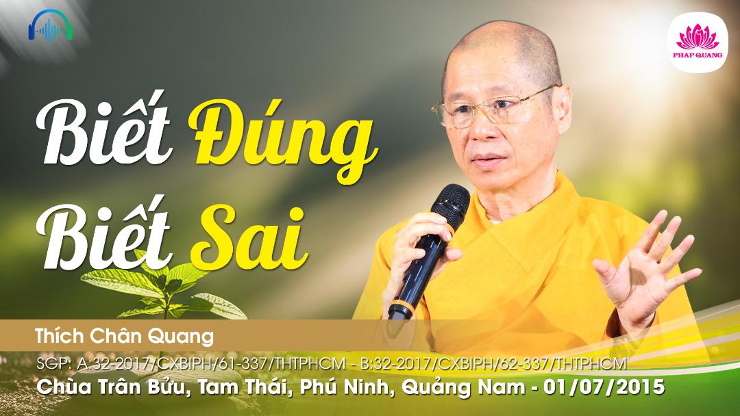 Biết Đúng Biết Sai