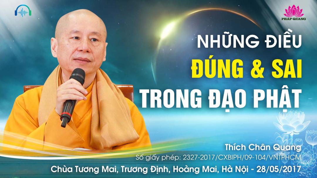 Những Điều Đúng Và Sai Trong Đạo Phật