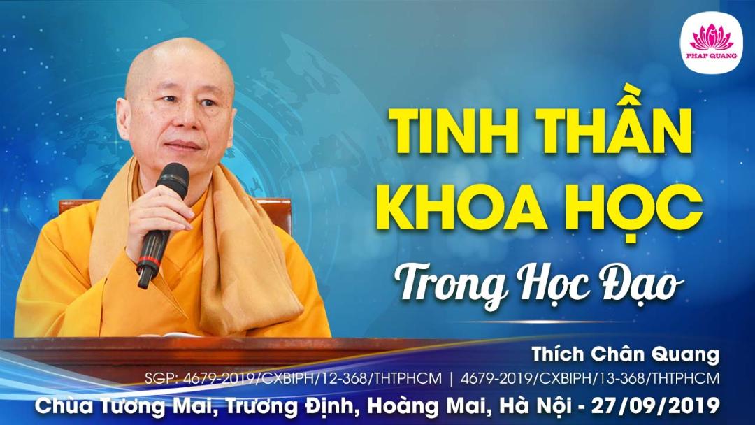 Tinh Thần Khoa Học Trong Việc Học Đạo