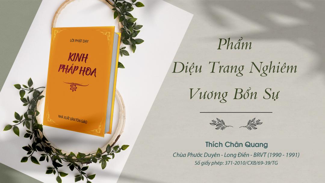 27 Phẩm Diệu Trang Nghiêm Vương Bổn Sư