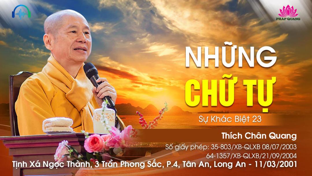 23 Những Chữ Tự