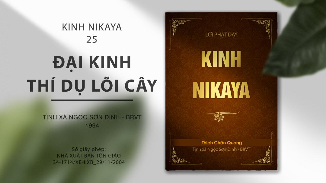 25 Đại Kinh Thí Dụ Lõi Cây