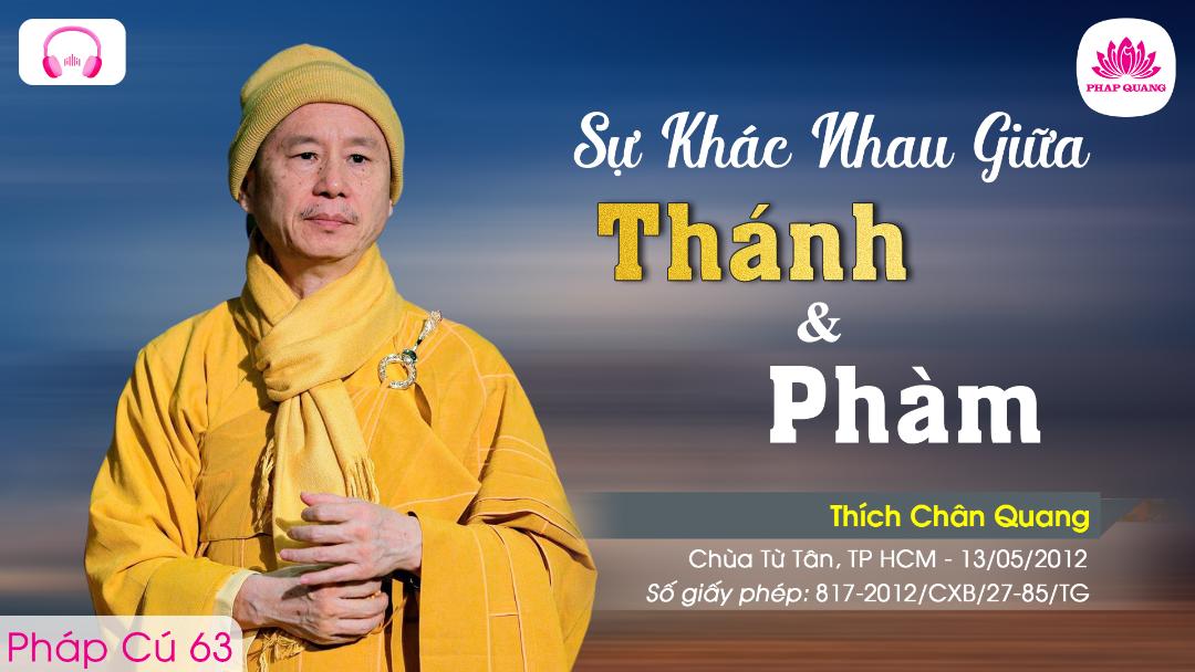 63 Sự Khác Nhau Giữa Thánh Và Phàm