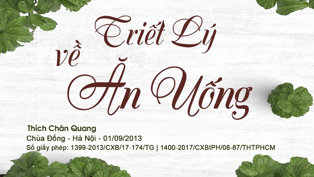 Triết Lý Về Ăn Uống