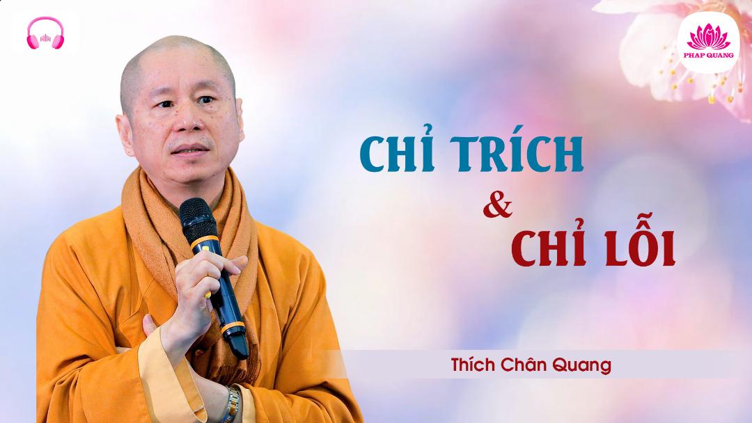 05 Chỉ Trích Và Chỉ Lỗi