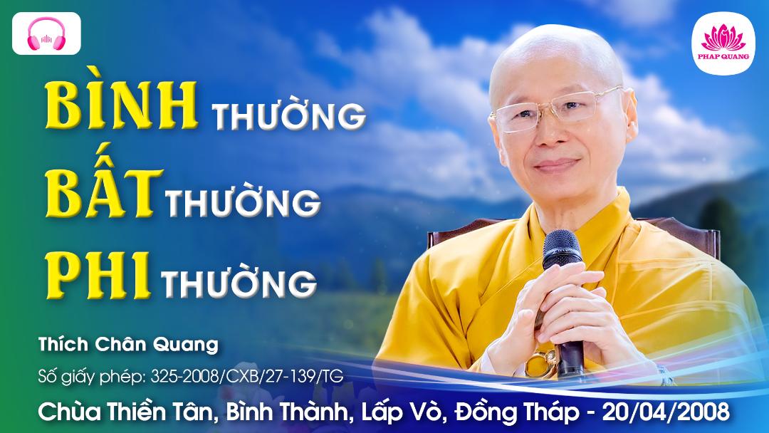 Bình Thường - Bất Thường - Phi Thường