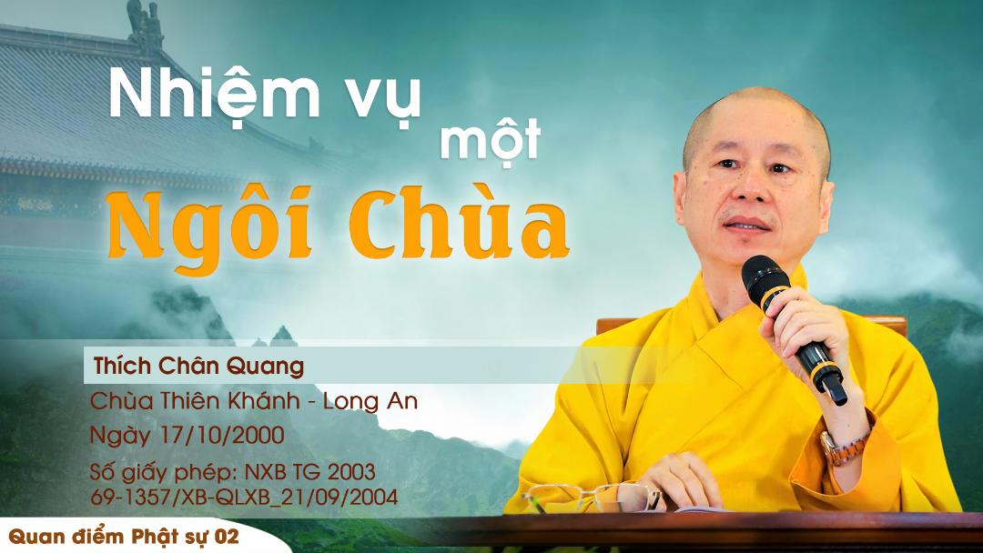 02 Nhiệm Vụ Một Ngôi Chùa