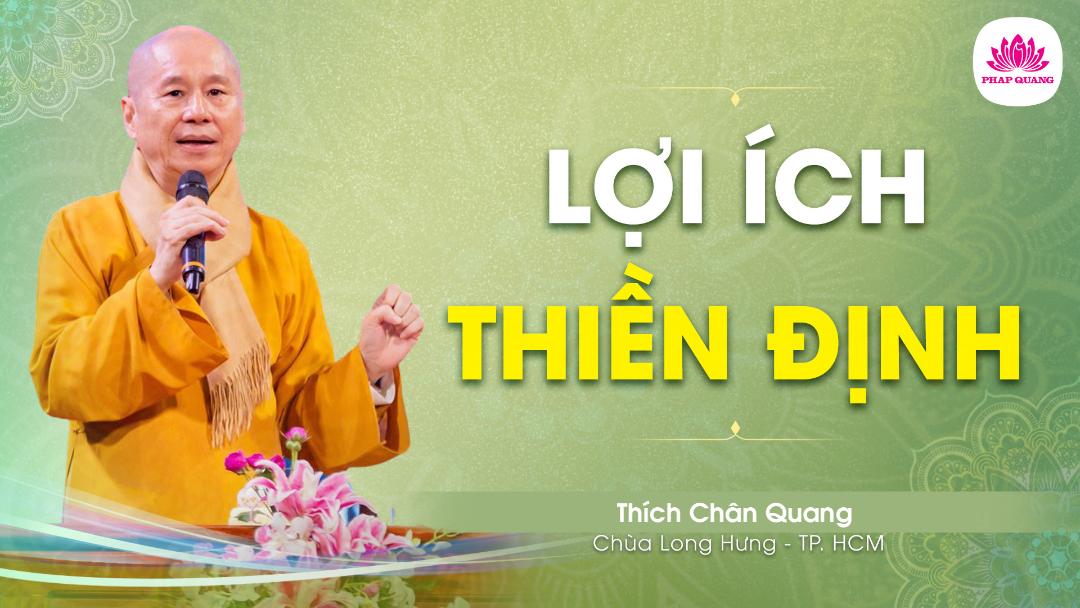 Lợi Ích Thiền Định