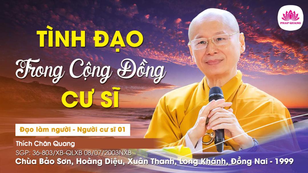 01 Tình Đạo Trong Cộng Đồng Cư Sĩ
