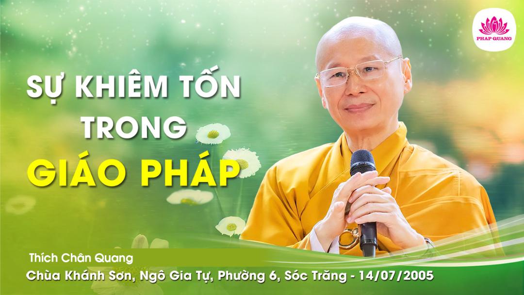 Sự Khiêm Tốn Trong Giáo Pháp