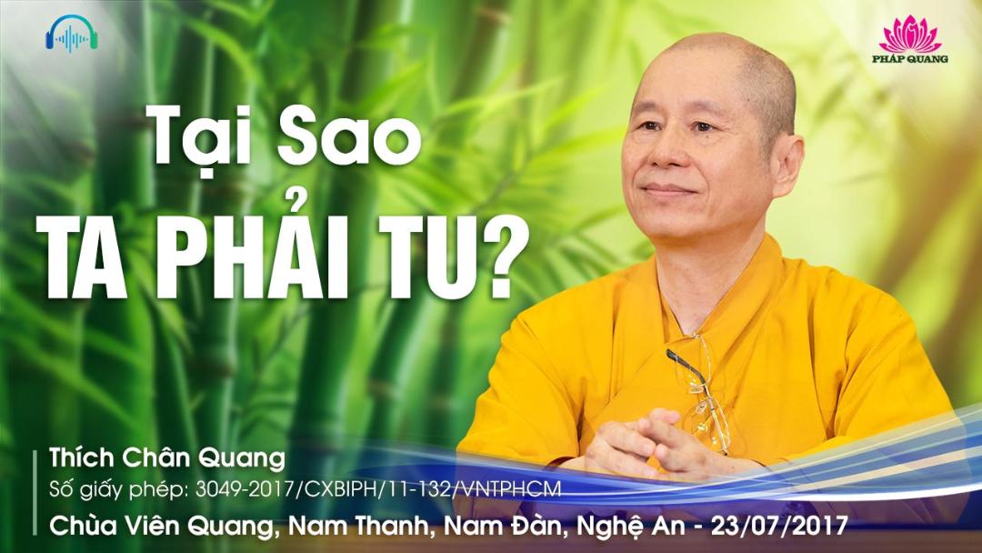 Tại Sao Ta Phải Tu