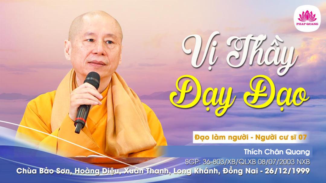 Vị Thầy Dạy Đạo