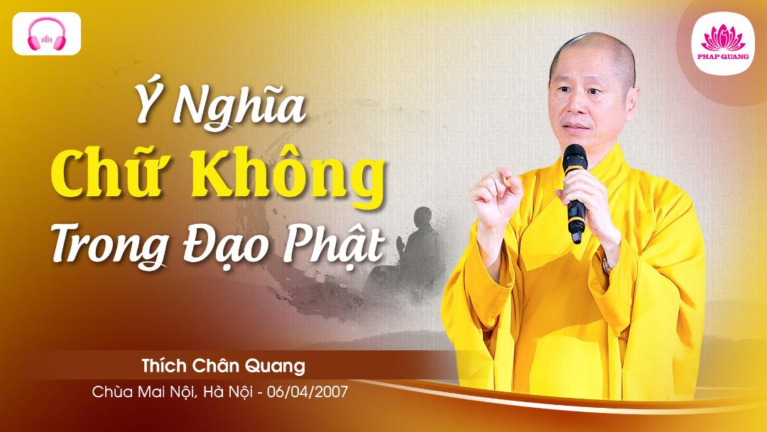 Ý Nghĩa Chữ Không Trong Đạo Phật