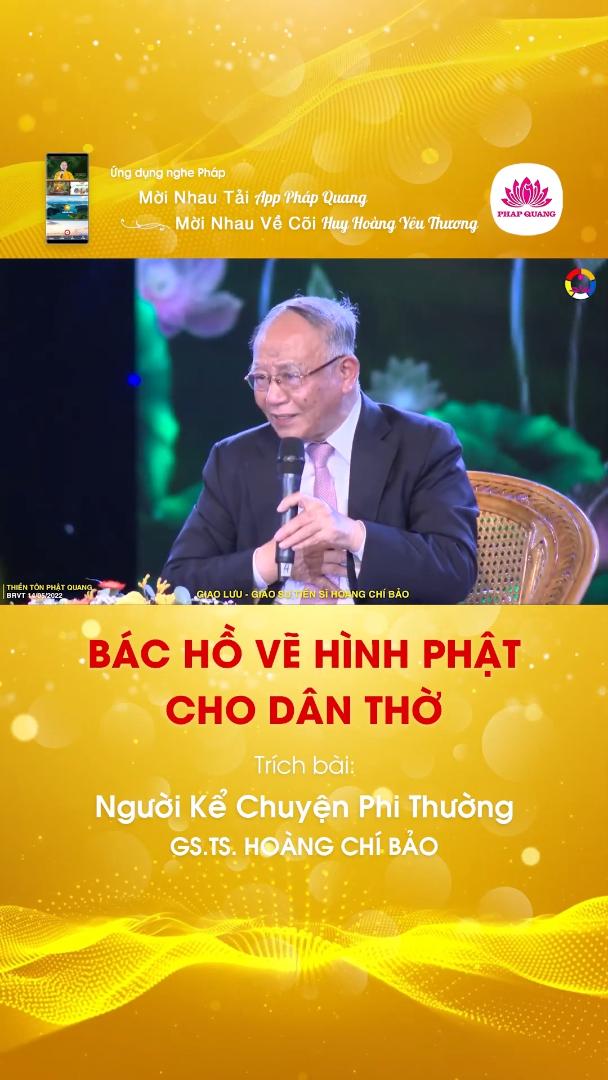 BÁC HỒ VẼ HÌNH PHẬT CHO DÂN THỜ