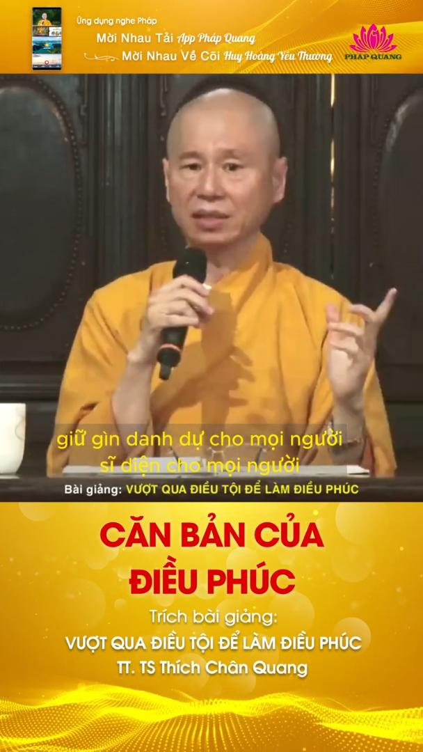 CĂN BẢN CỦA ĐIỀU PHÚC