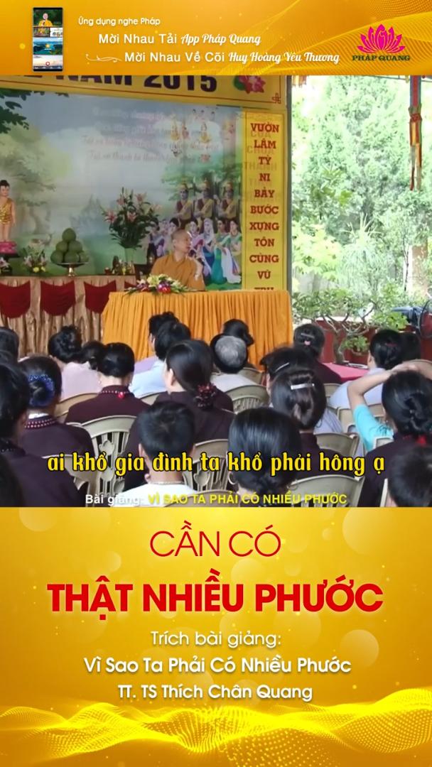 CẦN CÓ THẬT NHIỀU PHƯỚC