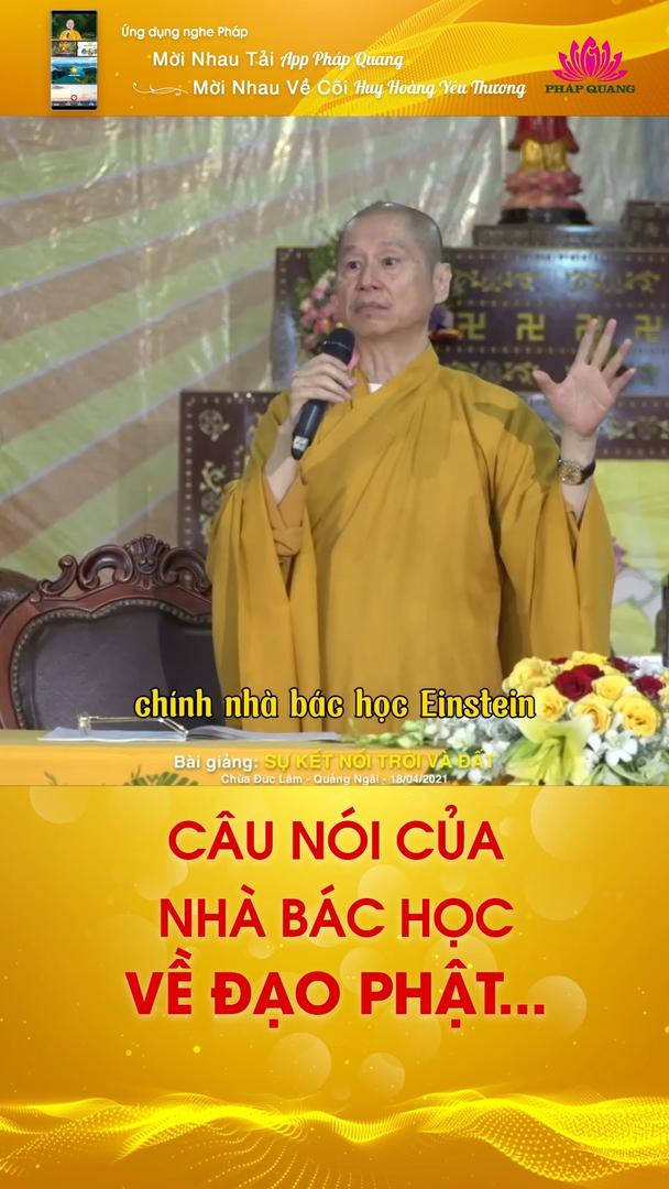 CÂU NÓI CỦA NHÀ BÁC HỌC VỀ ĐẠO PHẬT