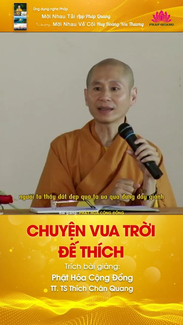 CHUYỆN VUA TRỜI ĐẾ THÍCH