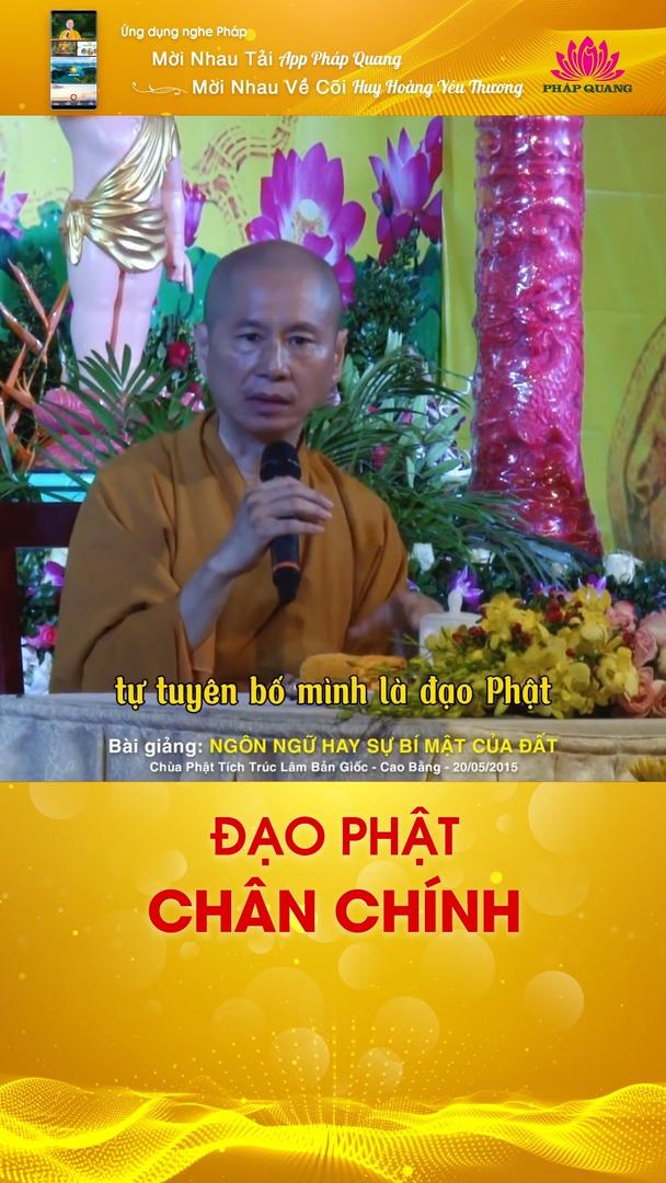 ĐẠO PHẬT CHÂN CHÍNH