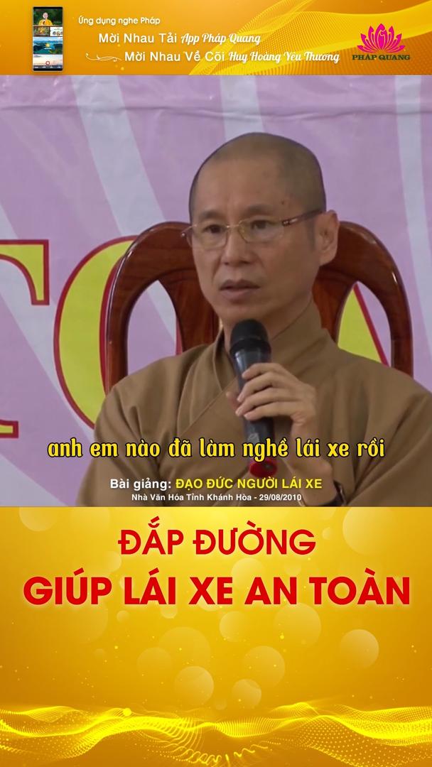 ĐẮP ĐƯỜNG GIÚP LÁI XE AN TOÀN